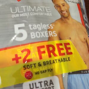 Hanes Boxers Size Medium Soft Breathable Comfort Waistband 7pcs!!!